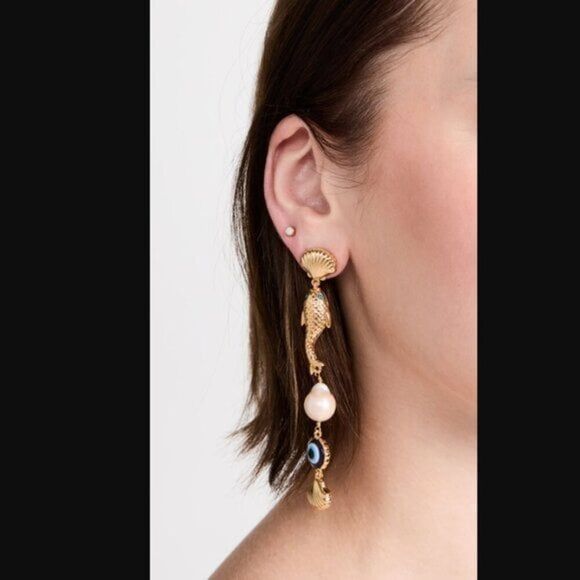 Brand New. $225 Lele Sadoughi Earrings - Picture 4 of 6